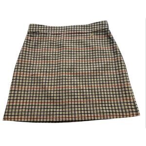 J. Crew wool blend plaid skirt sz 14